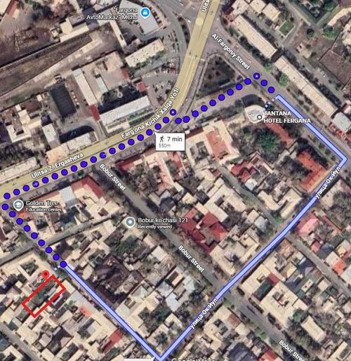 Город Фергана - Продаётся земельный участок — 8 соток.
