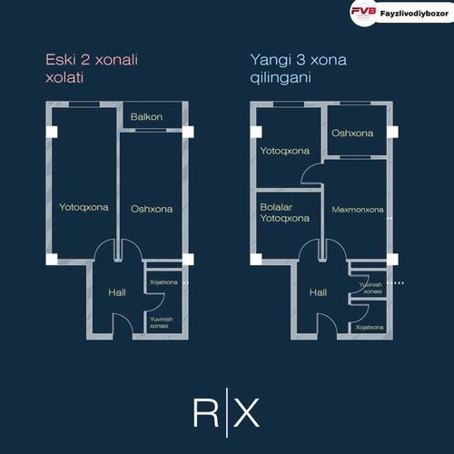 1-xonali kvartira, 48 m²