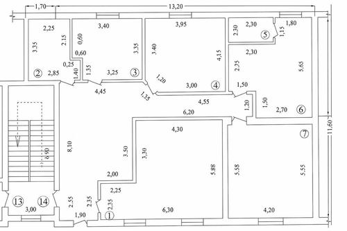 4-xonali kvartira, 158 m²