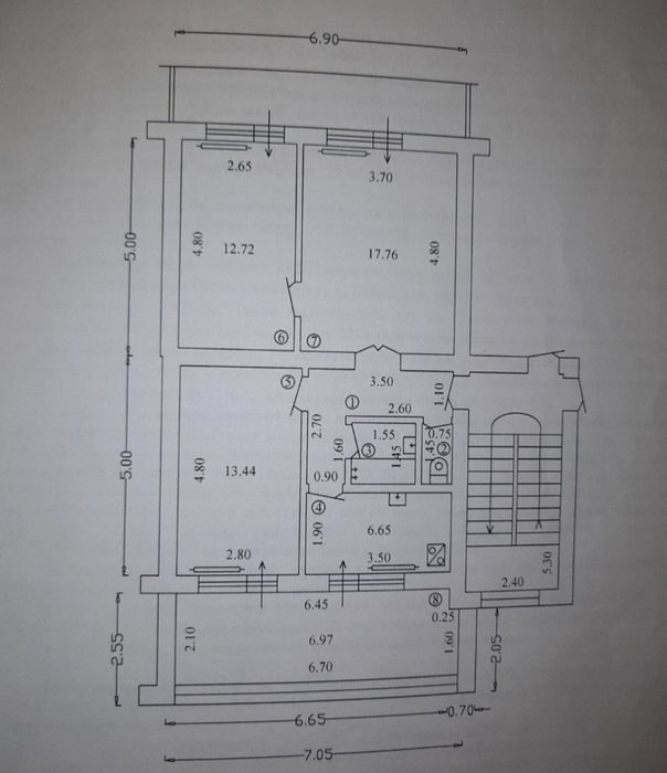 3-xonali kvartira, 92 m², Qo‘qon, sotuvga