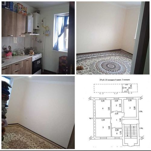 3-room apartment, 52 m²