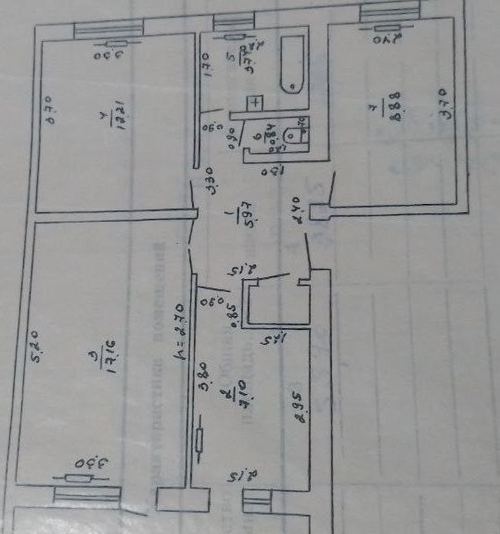 3-комнатный дом, 72 м²