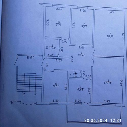 5-комнатная квартира, 98 м²