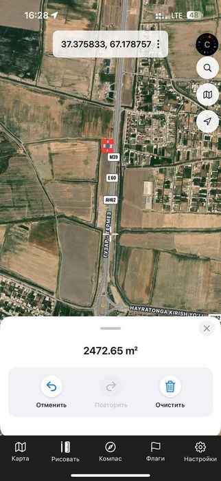 Ангор -- Термиз М--39 трассаси икки тарафида, йўл бўйида жойлашган 5