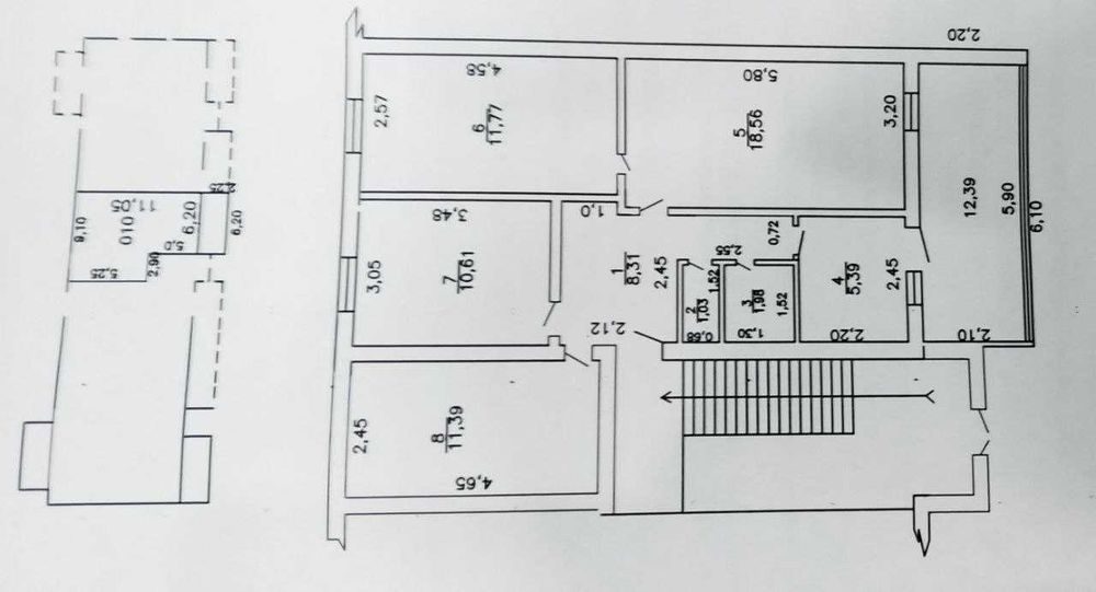 4-комнатная квартира, 255.41 м², Джизак, на продажу