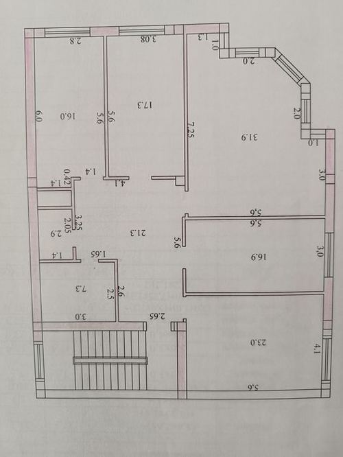 4-room apartment, 136.6 m²