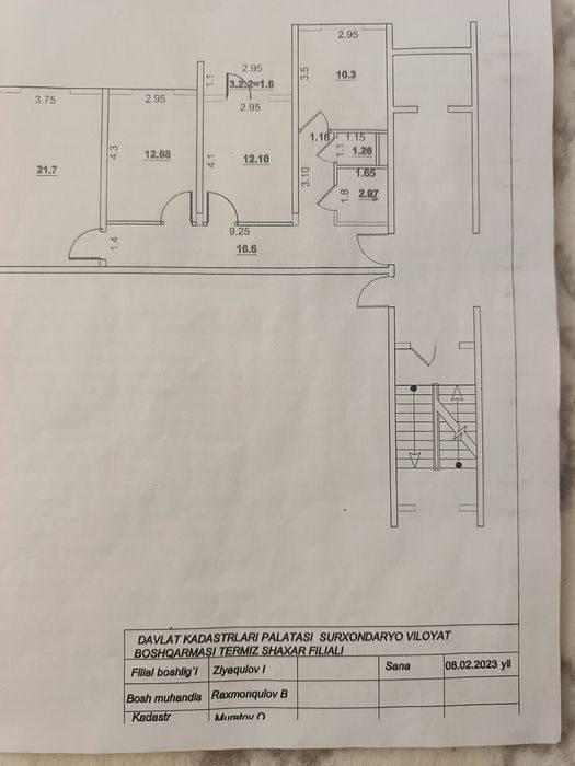3-room apartment, 79 m², Termez, for sale