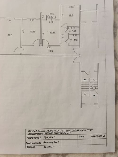 3-xonali kvartira, 79 m²