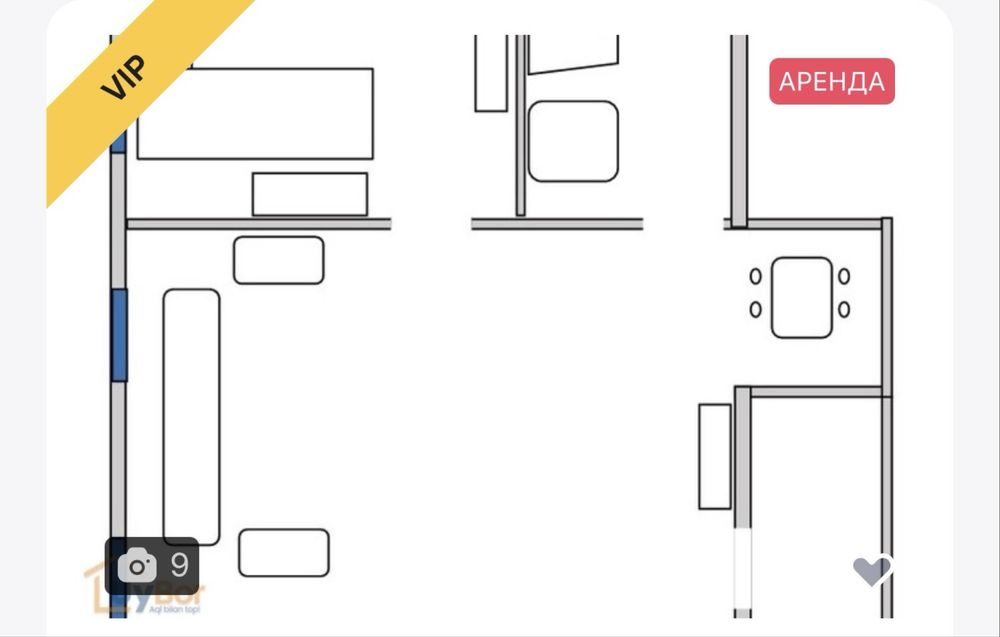 2-room apartment, 65 m², Termez, for rent