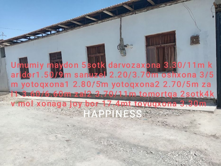 4-room cottage, 500 m², Navoi, for sale