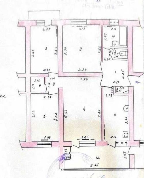4-room apartment, 100 m²