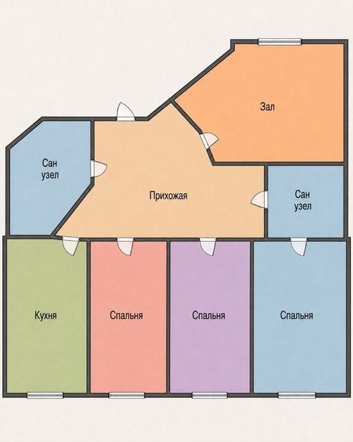 4-room apartment, 160 m²