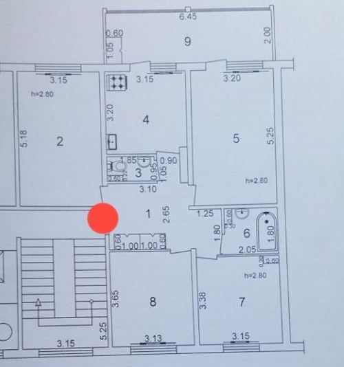 4-room apartment, 95 m²