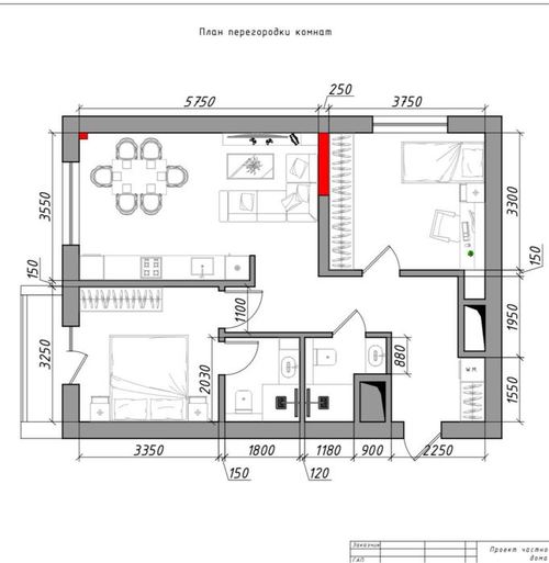 3-room apartment, 70 m²