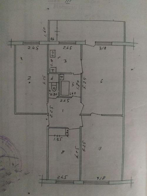 4-room apartment, 80 m²