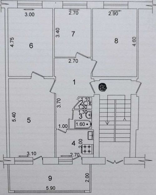 4-room apartment, 78 m²