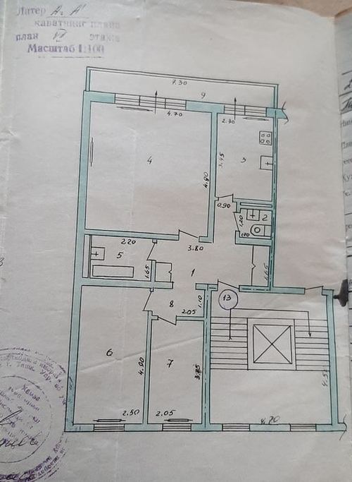 3-room apartment, 70 m²