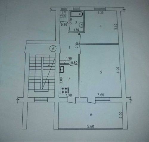 2-room apartment, 64 m²