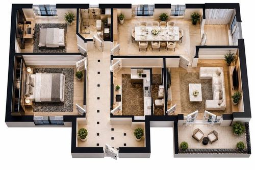 4-room apartment, 93 m²