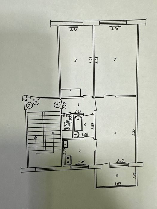 3-xonali kvartira, 63 m², Toshkent, Mirzo Ulug‘bek tumani, sotuvga