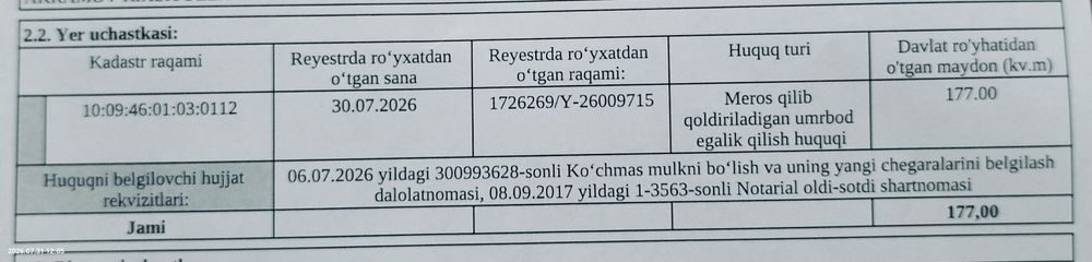 Мирзо Улугбек район Продается дом можно под снос