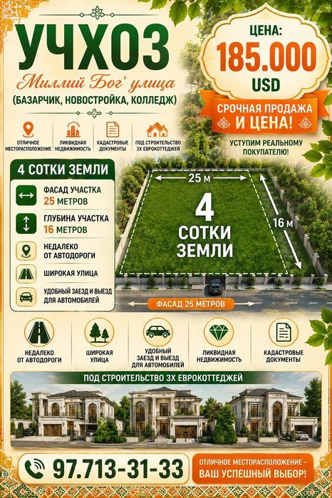 УЧХОЗ(Колледж, Базарчик)! Срочная продажа и цена! Успейте купить!!!
