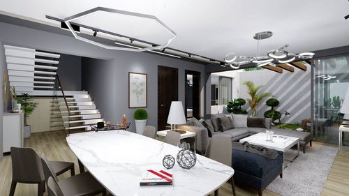 6-xonali kottej, 370 m²