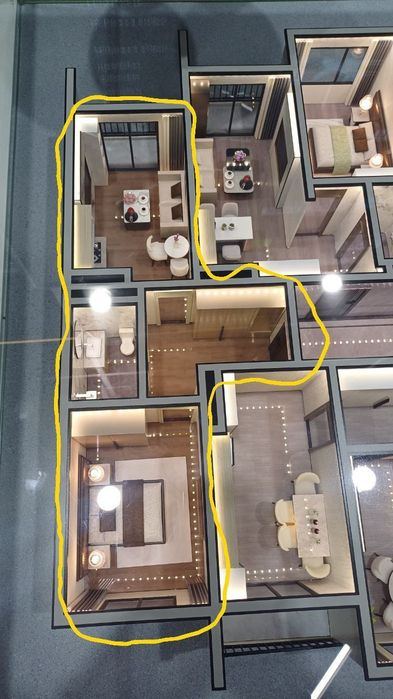 2-xonali kvartira, 37 m²