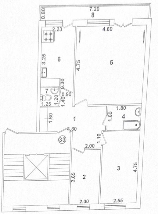 3-room apartment, 72 m², Tashkent, Bektemir District, for sale