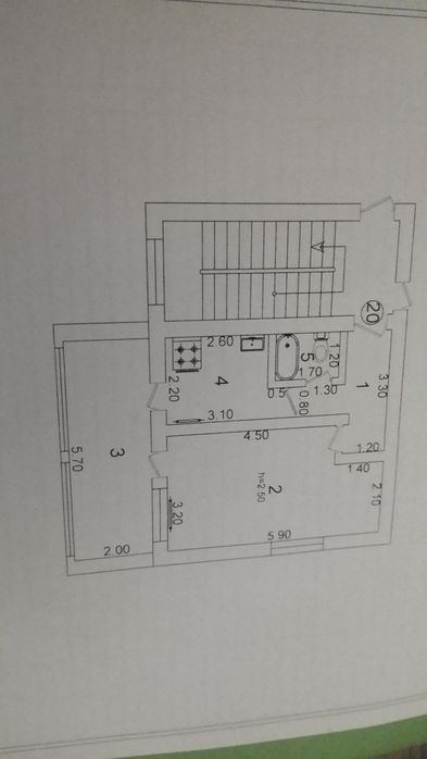 1-комнатная квартира, 42 м²