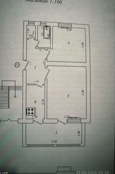 2-room apartment, 55 m², Tashkent, Bektemir District, for sale