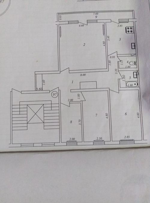 4-room apartment, 100 m²