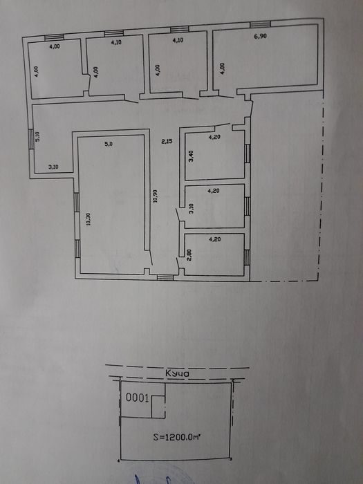 10-room house, 1200 m², Акмангит, for sale