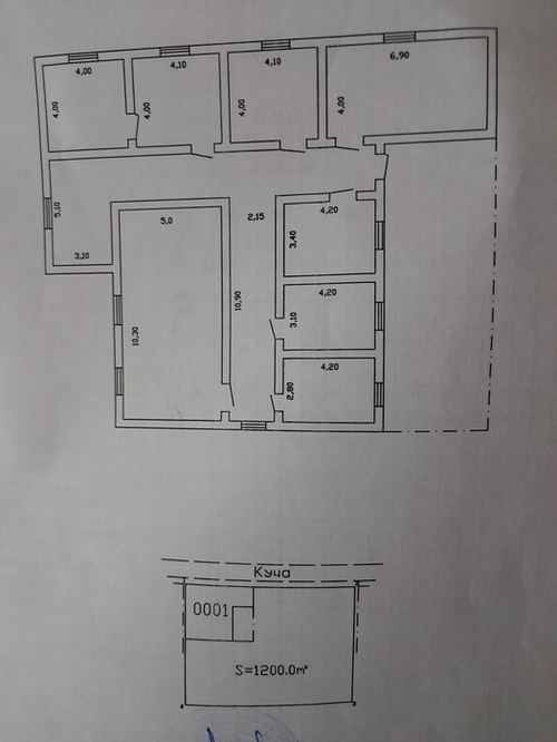 10-room house, 1200 m²