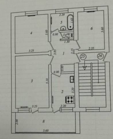 3-xonali kvartira, 66.89 m²