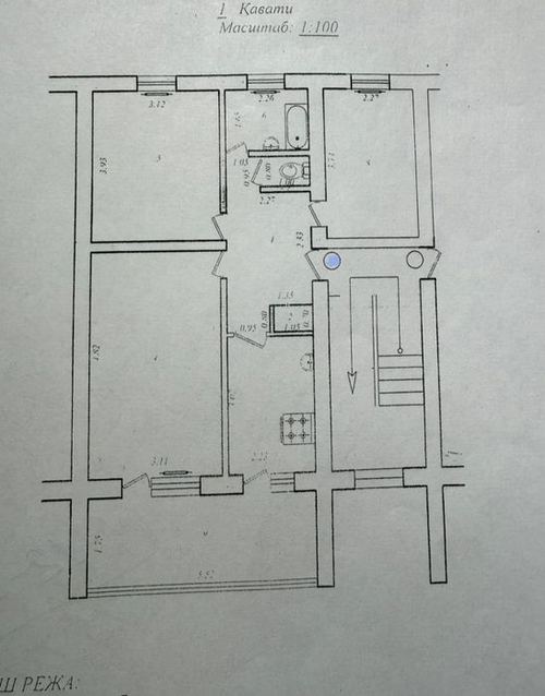 3-room apartment, 70 m²