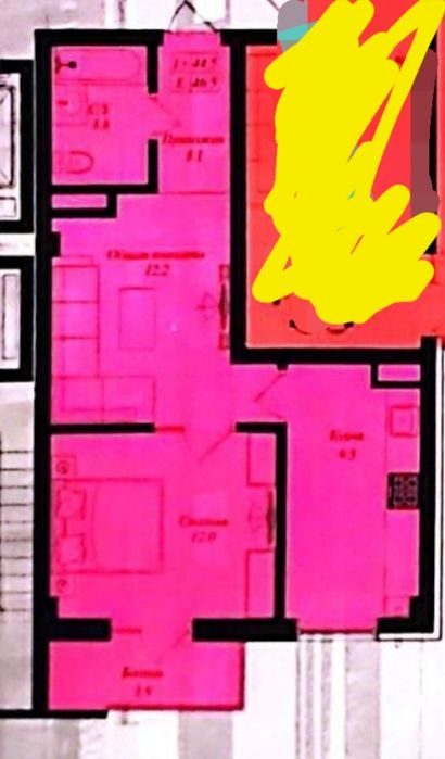 1-room apartment, 46 m², Tashkent, Sergeli District, for sale
