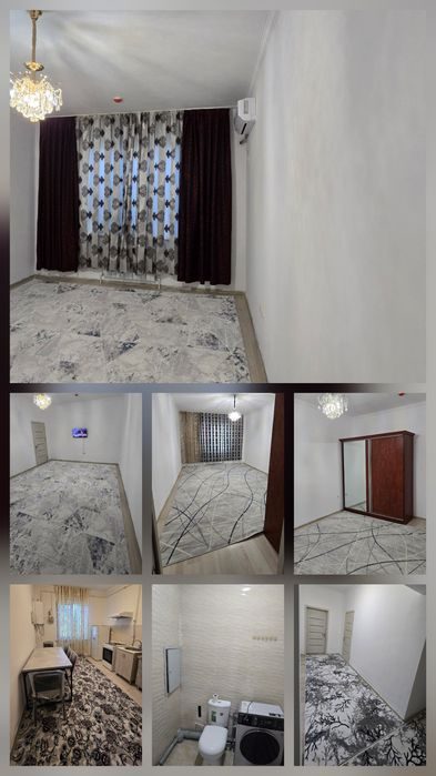 2-комнатная квартира, 64 м², Ташкент, Сергелийский район, в аренду