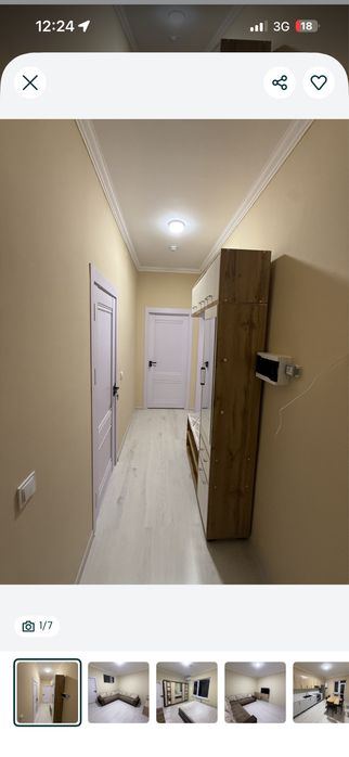 2-комнатная квартира, 56 м²