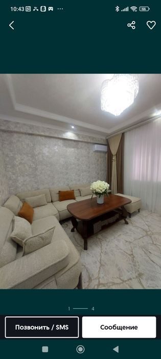 2-xonali kvartira, 50 m², Назарбек, sotuvga
