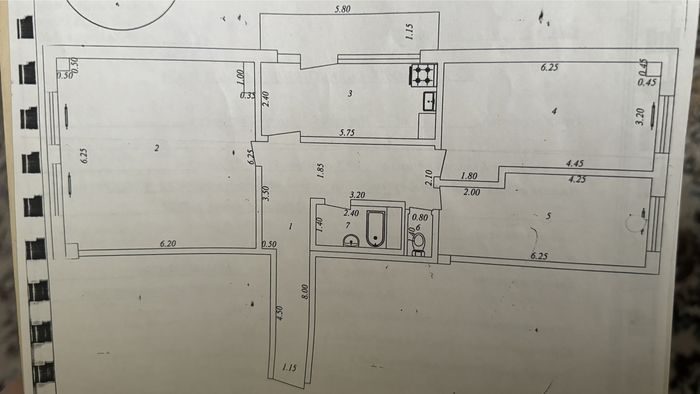 3-xonali kvartira, 114 m², Toshkent, Olmazor tumani, sotuvga