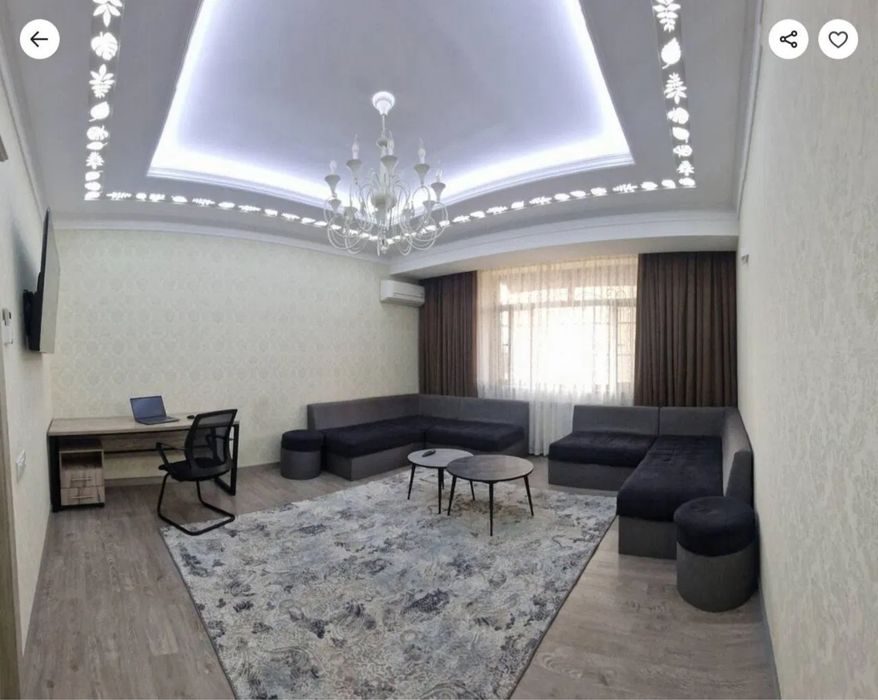 2-комнатная квартира, 60 м², Ташкент, Алмазарский район, в аренду
