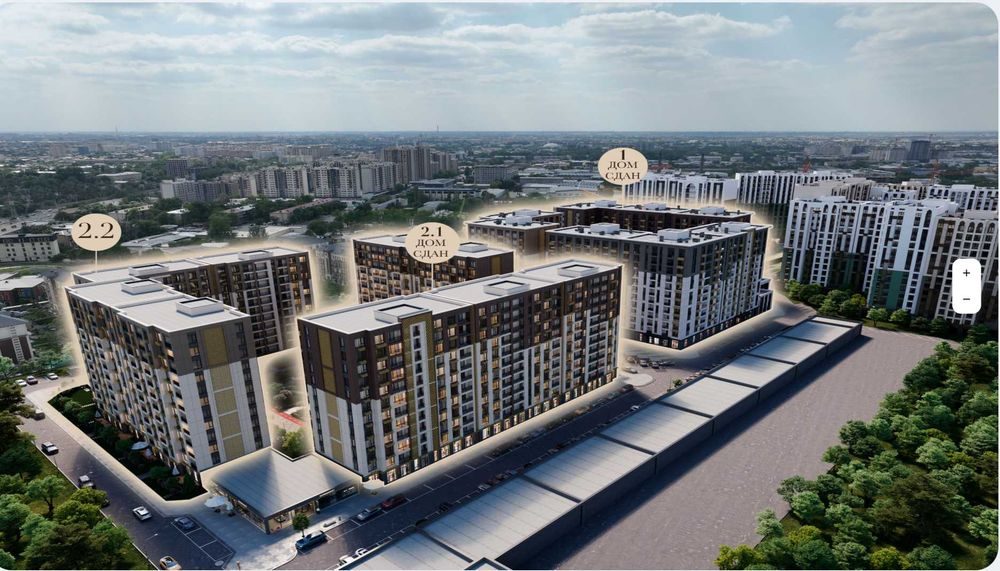 2-room apartment, 63 m², Tashkent, Almazar District, for sale