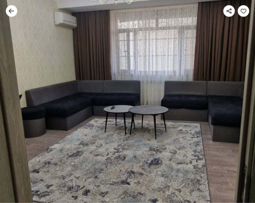 2-xonali kvartira, 60 m², Toshkent, Olmazor tumani, ijaraga