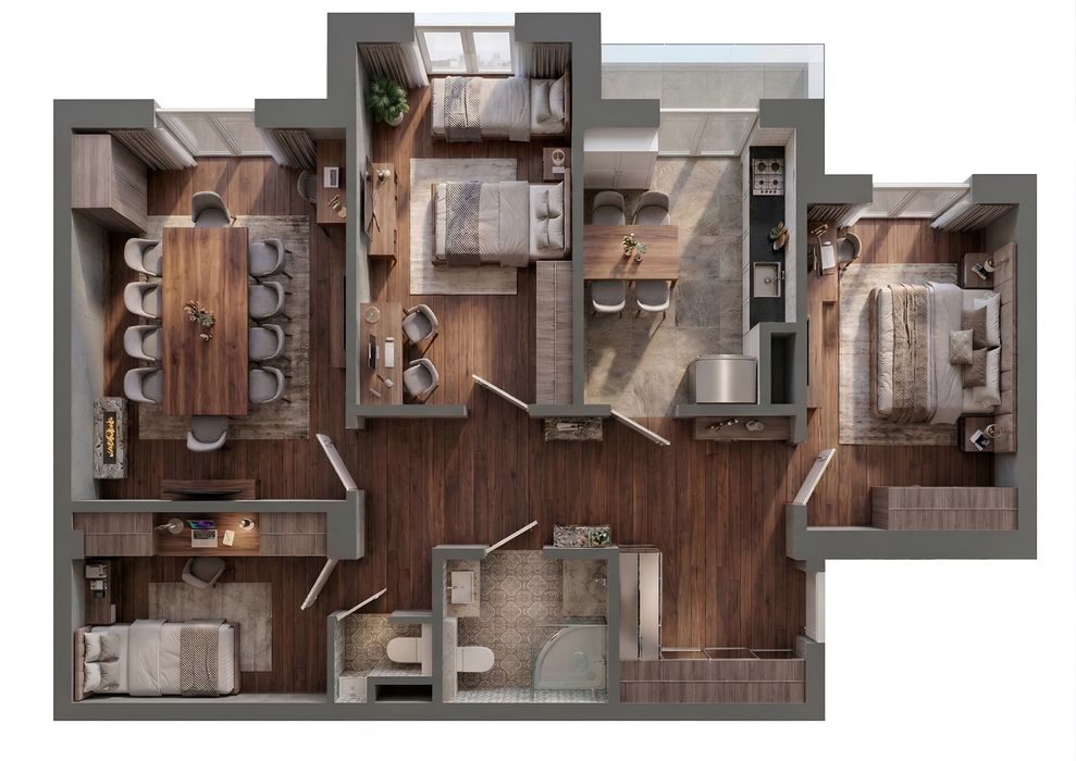 4-room apartment, 94 m², Tashkent, Almazar District, for sale