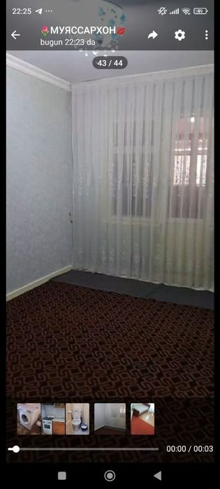 2-room apartment, 56 m², Tashkent, Almazar District, for rent