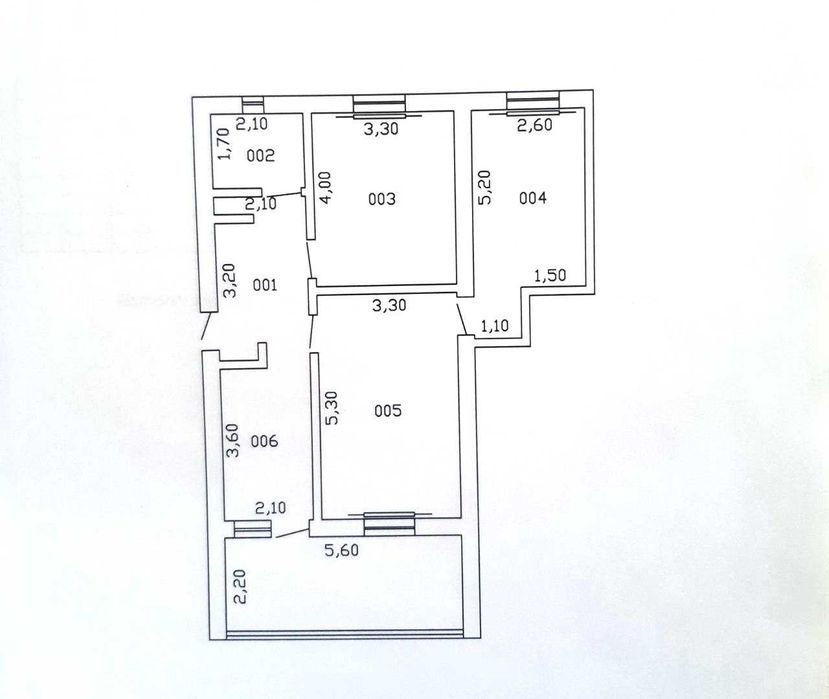 3-room apartment, 60 m², Бустан, for sale