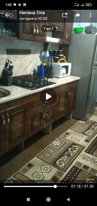 3-room apartment, 62 m², Нурафшан (Тойтепа), for sale
