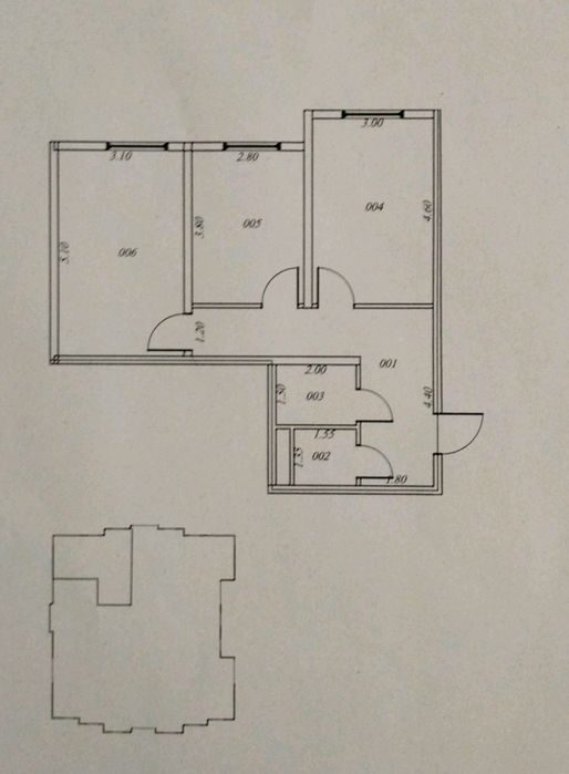 2-xonali kvartira, 58 m², Нурафшан (Тойтепа), sotuvga