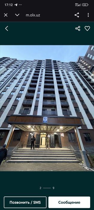 2-xonali kvartira, 63 m²